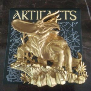 JJ Jonette Artifacts DINOSAUR Pin ORIGINAL CARD